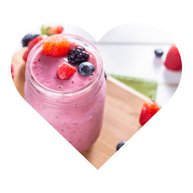 Fresh Smoothie options at MC Coffee House in Rapid City